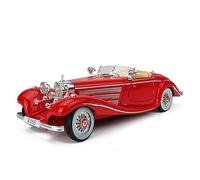 1 18 Simulazione Pressofuso In Lega Retro Modello Auto D'epoca Convertibile Collezione Di Decorazioni Per Auto Sportive(Nero)