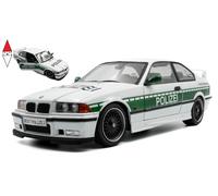 MODELLINO AUTO STATICO SOLIDO BMW 3-SERIE M3 E36 COUPE POLIZEI 1991 SCALA 1:18