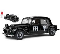 1/18 Solido Citroen 11CV Traction 1937 Red Cream 1800907