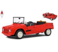 MODELLINO AUTO STATICO SOLIDO CITROEN MEHARI 1970 ROSSO MODELLISMO SCALA 1:18
