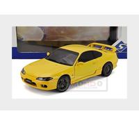 Solido - Nissan Silvia S15 Spec R Aero 1999 1:18 Works Lightning Edition - Modellino auto die-cast da collezione in metallo giallo, con base in plastica, scatola finestra