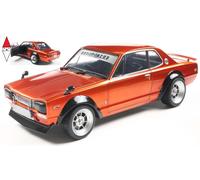 SOLIDO 1813003 MINIATURA NISSAN SKYLINE (C10) HAKOSUKA FUNZIONA ARANCIONE MET...