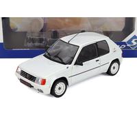 SOLIDO 1/18 PEUGEOT 205 1.3 RALLY 1988 BIANCO MODELLINO AUTO STATICO DIECAST