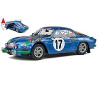 1/18 Solido Renault Alpine A110 1600S (Night Version) N 17 Rally Montecarlo 1972