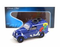 1:18 Solido Renault Juvaquatre 1952 Michelin Blu Scuro Modello Auto