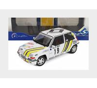 Solido Renault 5 GT Turbo #19 Rally Monte Carlo 1989 - Modellino Auto pressofuso Rally A.Oreille G.Thimonier, modellino Auto da Corsa in Miniatura dettagliata, Bianca, Scala 1:18