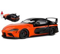 1:18 SOLIDO Toyota Supra Gr 2023 Orange Black SL1809005
