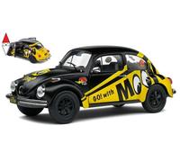 VW Maggiolino 1303 1974 Nero Giallo GO Con Modello Auto 1:18 Solido