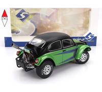 MODELLINO AUTO STATICO SOLIDO VW MAGGIOLINO BEETLE BAJA 1976 VERDE SCALA 1:18