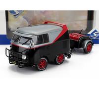 VOLKSWAGEN COMBI T1 Cool + remorque l'agence tous risques 1/18 van VW