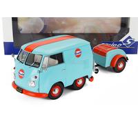 1/18 SOLIDO - VOLKSWAGEN - T1 VAN KOOL COMBI WITH TRAILER GULF OIL 1810908