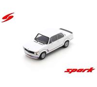 MODELLINO AUTO STATICO DIECAST SPARK BMW 2002 TURBO 1973 BIANCO SCALA 1:18