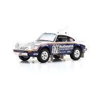 1/18 SPARK- Porsche 911 953 Carrera 3.2L 4X4 R0thmans #176 Winner Rally Dakar 84