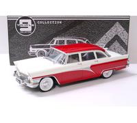 1:18 Triple9 1959 Gaz 13 Gabbiano Berlina Rosso Scuro / Bianco Die-Cast