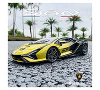 1:18 Ultima Giallo Lamborghini 37 Lega Retrò Modello Di Auto Classico Modello Di Auto Decorazione(4)