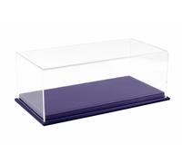 1:18 Vetrina Atlantic Vitrine Display Case MULHOUSE Con Base In Pelle Viola
