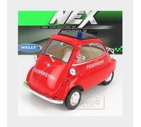 1:18 WELLY Bmw Isetta Feuerwehr 1955 Red Black WE24096FRF