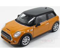 BMW Mini Cooper Hatch 2014 Nero Rosso Modellino Auto 1:18 Welly