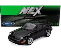 MODELLINO AUTO STATICO PORSCHE 911 964 TURBO 1990 BIANCO MODELLISMO SCALA 1/18