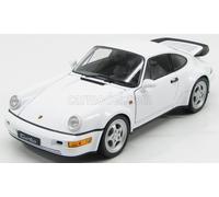 MODELLINO AUTO STATICO PORSCHE 911 964 TURBO 1990 BIANCO MODELLISMO SCALA 1/18
