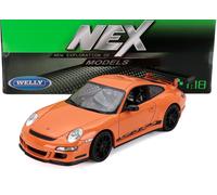 Porsche 911 (997) GT3 Rs 2007 Argento Modellino Auto 1:18 Welly