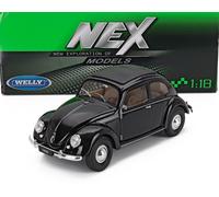 1/18 WELLY - VOLKSWAGEN - BEETLE CLASSIC CLOSED ROOF 1950 WE18040BK