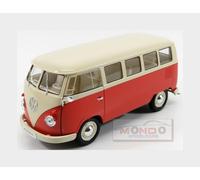 1:18 WELLY Volkswagen T1 Minibus 1963 Red Cream WE18054R