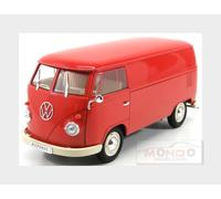 MODELLINO FURGONE STATICO DIECAST VOLKSWAGEN T1 VAN 1963 ROSSO SCALA 1/18