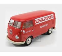 1:18 WELLY Volkswagen T1 Van Porsche Renndienst 1962 Red WE18053TDA
