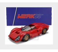 1:18 WERK83 Ferrari 330 P3 4.0L V12 Spider Plain Body Version 1966 Red W18021002