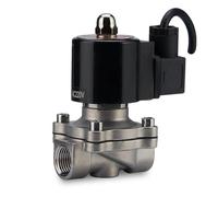 1/2 "1" 2" DN15-65 in acciaio inossidabile impermeabile normalmente chiuso acqua aria elettrovalvola AC220V DC12V per stagno fontana (G-110V, DN50)