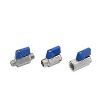 1/2 1/4 3/4 3/8" BSP NPT Male Female Threaded Sanitary Stainless Steel SS304 Mini Ball Valve Water Oil Acid Homebrew(3/4",NPT_MALE X MALE)