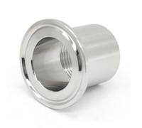 1/2 "-2" (DN8-DN50) BSPT Internal Thread Ferrule Fitting SS304/SS316L Sanitary Grade Stainless Steel Triple Clamp Adapter,11l2inchFerrule50.5,SS304