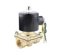 1/2 220v 110v 24v elettrovalvola normalmente chiusa in ottone per acqua, olio, gas, 1 pezzo (NPT_110VAC)