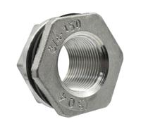 1/2 "3/4" 1 "1-1/4" 1-1/2 "2" BSP Female Thread 304 Stainless Steel Pipe Fitting Coupler Tank Hole Drain,DN15,1 PCS