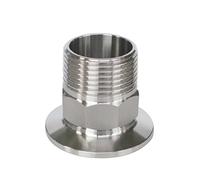 1/2'' 3/4'' 1'' 1-1/4'' 1-1/2'' 2'' BSP Tri Clamp Adattatore maschio Raccordo sanitario in acciaio inossidabile 304 316 1pc(DN25 x Flange 50.5)