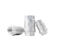 1/2" 3/4" 1" 1-1/4" 1-1/2" 2" BSPT Filettatura femmina Acciaio inossidabile 304 Valvola di ritegno verticale unidirezionale Non ritorno DN15/DN20/DN25/DN32(DN25)