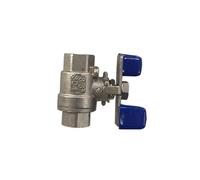 1/2 3/4 1 1-1/4 1-1/2 2 pollici Valvola a sfera in due pezzi Valvola a sfera in acciaio inossidabile 1 pezzo(1-1/4")