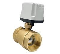 1/2'' 3/4'' 1'' 1-1/4'' 2 Inch Waterproof Motorized Ball Valve 2 Way Brass Electric Ball Valve Big Torque Metal Motor(DN25,12VDC_CR02)