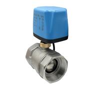 1/2" 3/4" 1" 1-1/4" 2'' Normally Closed/Open Motorized Ball Valve 220v 12v 24v Stainless Steel Electric For Water(DN32,110VAC_NORMALLY CLOSED)
