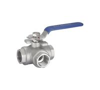 1/2" 3/4" 1" 1-1/4"2" Valvola a sfera filettata in acciaio inossidabile 304 a tre vie Tipo T Tipo L DN15 DN20 DN25 DN32 DN40 DN50 Valvola a sfera(1/2")