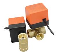 1/2" 3/4" 1" 1-1/4" 220VAC 12V Brass Motorized Electric Ball Valve Female Thread 3-Wire 2-Control 2-Way DN15/DN20/DN25/DN32/DN40(220V AC,1")
