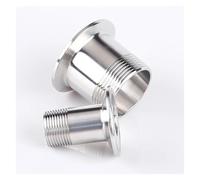 1/2 "3/4" 1" 2" BSP maschio X ghiera O/D 50,5 MM 64 MM 77,5 MM Tri Clamp 304 Raccordo in acciaio inossidabile (DN20OD50,5 mm)