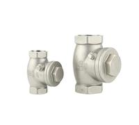 1/2" 3/4" 1" 2" BSPT Female BSPT Female Swing Check Valve 304 Stainless Steel(1-1/2")