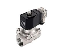 1/2" 3/4" 1" 2" Normally Closed 12V Electric Solenoid Valve Water 24V 230V Stainless Steel IP65 DIN Coil High Temperature(1-1/4",110VAC_NBR-SEAL)