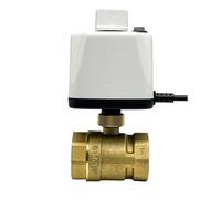 1/2 3/4 1 2 pollici normalmente chiuso/aperto valvola a sfera elettrica con interruttore manuale, coppia grande in ottone a 2 vie 1 pezzo (DN40, NORMALLY CLOSED_110VAC)