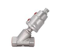1/2 3/4 1 2 pollici Valvola pneumatica filettata ad angolo in acciaio inox tipo Y Valvola di sede angolare filettata 1 pz (DN32, CLAMP)