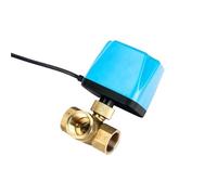 1/2" 3/4" 1" 2" Three Way Motorized Ball Valve 220V 12V 24V 2-Wire Brass Electric Ball Valve(1/2",12VDC_NORMALLY CLOSED)