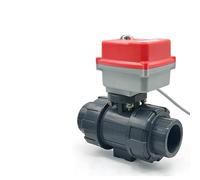 1/2'' 3/4'' 1'' 2" UPVC Electric Ball Valve 220V 2-Way Water Valve Normally Closed/Normally Open Corrosion Resistant, famiglia, impresa, produzione(DN15,AC220_NORMALLY CLOSED)