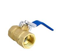 1/2" 3/4" 1" 2" Valvola a sfera in ottone con maniglia a leva Rubinetto idraulico in rame(2")